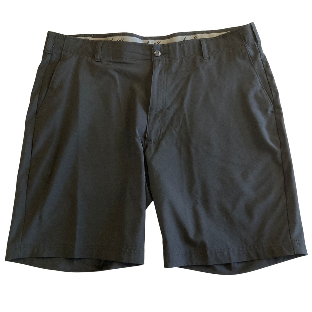 Ben Hogan Mens‎ 40 Performance Golf Shorts Black Flat Front Stretch 3 Pocket